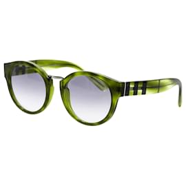 Burberry-Burberry Round Sunglasses in Brown Tortoiseshell Acetate-Brown