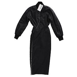 Alaïa Robe Bomber Alaia en polyamide noir Noir