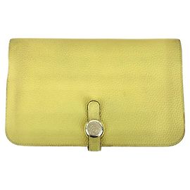 Hermès Cartera larga Hermes Dogon GM Amarillo