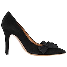 Isabel Marant- Isabel Marant Poppy Bow Detail Pumps in Black Suede-Black