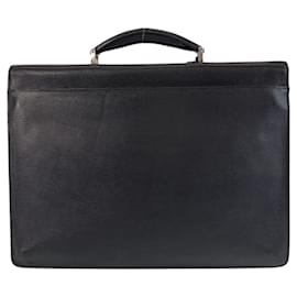 Bally-Bally Leather Business Briefcase-Black