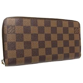 Louis Vuitton-Louis Vuitton Damier Canvas Zippy Wallet N60015-Brown