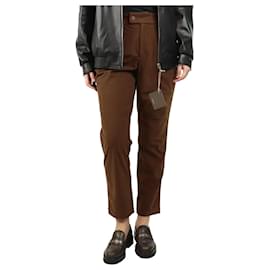 Autre Marque-Brown corduroy tapered trousers - size S-Brown