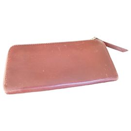 Massimo Dutti leather wallet brown Brown