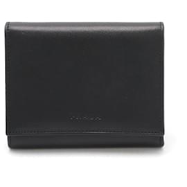 Prada-Prada Saffiano Leather Tri-Fold Wallet-Black