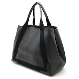 Balenciaga-Balenciaga Leather Tote Bag Black-Black