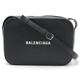 Balenciaga-Balenciaga Leather Everyday Camera Bag S-Black