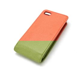 Chanel-Chanel Caviar Skin Coco Mark Smartphone Case iPhone4/4S-Orange