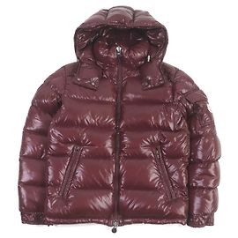 Moncler Maya Nylon Down Jacket Bordeaux Dark red