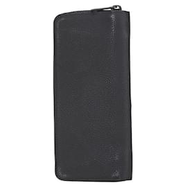 Louis Vuitton-Louis Vuitton Aerogram Zippy Wallet Black Leather-Black