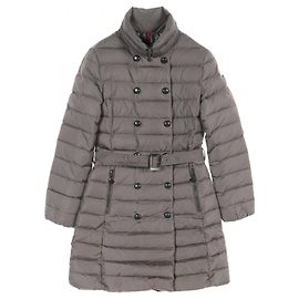 Moncler Down Jacket Nylon Outerwear Brown