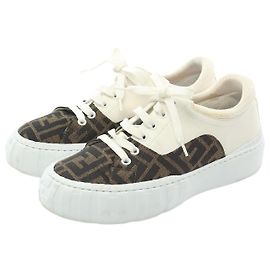 Fendi Zucca Force Canvas-Leder-Sneaker Andere