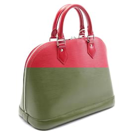 Louis Vuitton-Louis Vuitton Alma PM Leather Handbag M4058E-Red