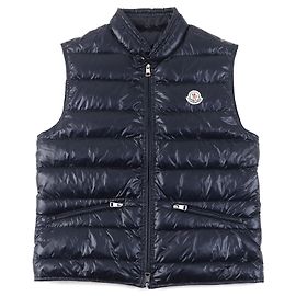 Moncler GUI GILET Nylon Down Vest Navy Navy blue