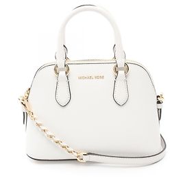 Bolsa transversal de couro Veronica XS da Michael Kors Branco
