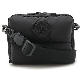 Bolsa transversal de nylon e couro Moncler LEGERE Preto