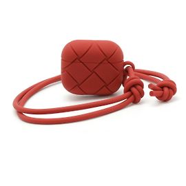 Bottega Veneta Intrecciato AirPods Pro Case Red Red