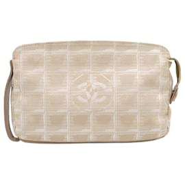 Chanel-Chanel Nylon Jacquard New Travel Line Multi Pouch-Beige