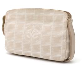 Chanel-Chanel Nylon Jacquard New Travel Line Multi Pouch-Beige