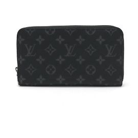 Louis Vuitton Monogram Eclipse Zippy Organizer Wallet M82081 Black