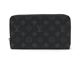 Louis Vuitton-Louis Vuitton Monogram Eclipse Zippy Organizer Wallet M82081-Black
