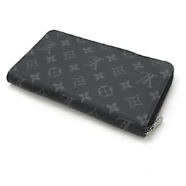 Louis Vuitton-Louis Vuitton Monogram Eclipse Zippy Organizer Wallet M82081-Black