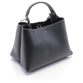 Tod's-Tod's Leather Handbag Black XBWAPAEL000QRIB999-Black