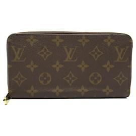 Louis Vuitton-Louis Vuitton Zippy Wallet Monogram Brown M42616-Brown