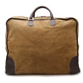 Loewe Suede Leather Amazona Boston Bag Brown
