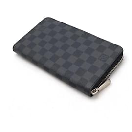 Louis Vuitton-Louis Vuitton Damier Graphite Zippy Organizer Wallet N63077-Black