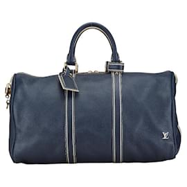 Louis Vuitton-Louis Vuitton Keepall 50 Handbag M95136-Blue