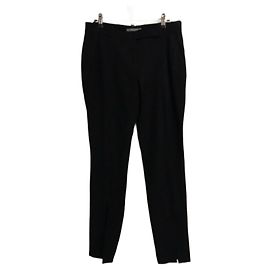 Alexander Mcqueen Black Acetate Straight Pants Black