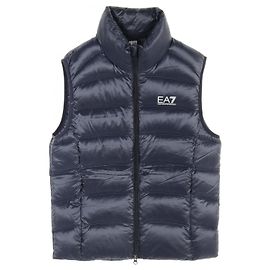 Gilet in piuma da uomo EA7 Emporio Armani blu navy Blu navy