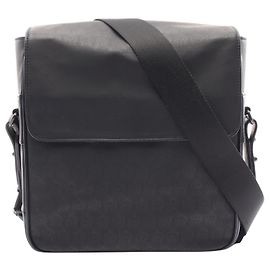 Alfred Dunhill Dunhill Windsor PVC Coated Canvas Shoulder Bag Black