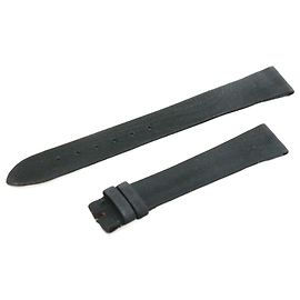 Chopard Official Satin Replacement Strap Leather Strap Black Black
