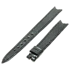 Chopard Lizard Leather Replacement Belt Black Black