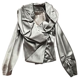 Autre Marque Guy Laroche Seidenjacke Bronze Größe S Bronze