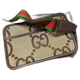 Gucci-Bolsa mini Jumbo gg-Marrom