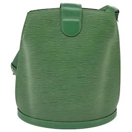 Louis Vuitton-LOUIS VUITTON Epi Cluny Shoulder Bag Green M52254 LV Auth 99806-Green