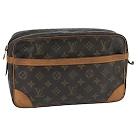 Louis Vuitton-LOUIS VUITTON Monogram Compiegne 28 Clutch Bag M51845 LV Auth 100328-Monogram