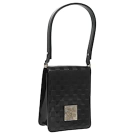 Louis Vuitton-LOUIS VUITTON Damier Vernis Club Shoulder Bag Black M92129 LV Auth bs19539-Black