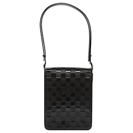 Louis Vuitton-LOUIS VUITTON Damier Vernis Club Shoulder Bag Black M92129 LV Auth bs19539-Black