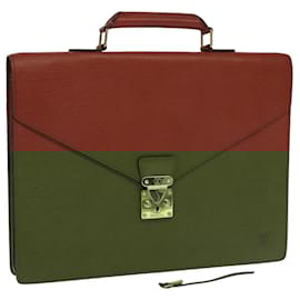 Louis Vuitton-LOUIS VUITTON Epi Serviette Conseiller Briefcase Brown M54423 LV Auth bs19535-Brown