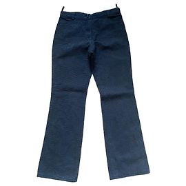 Jeans Chanel Monogramma Logo Doppio CC Neri Cotone Nero