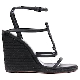Saint Laurent-SAINT LAURENT  Sandals T.EU 39 Leather-Black