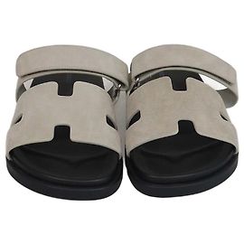 Hermès Hermes Beige Esquisse Chypre Sandals Beige