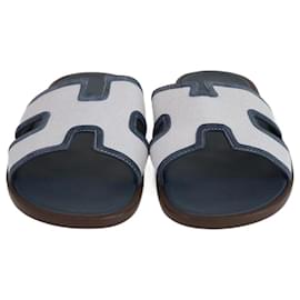 Hermès-HERMES Flats T.EU  Cloth-Other