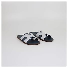 Hermès-HERMES Flats T.EU  Cloth-Other