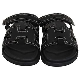Hermès Hermes Noir Chypre Sandalen Andere