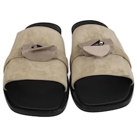 Hermès-HERMES Flats T.EU  Suede-Beige